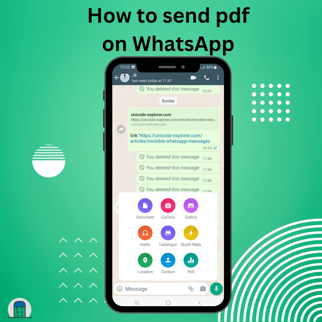 How to send pdf on WhatsApp