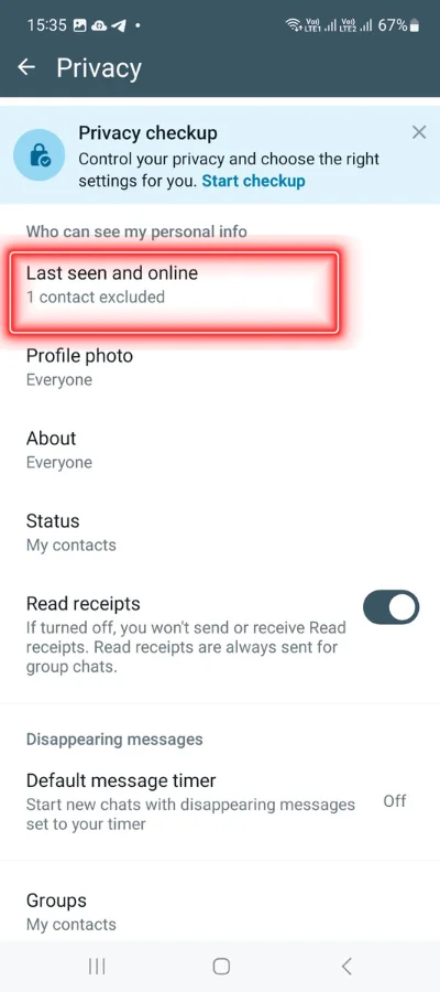 How to Freeze Last Seen on WhatsApp for A Specific Person